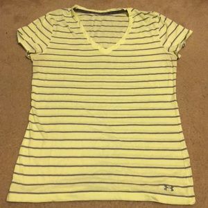 Under Armour Medium Yellow and Gray T-Shirt